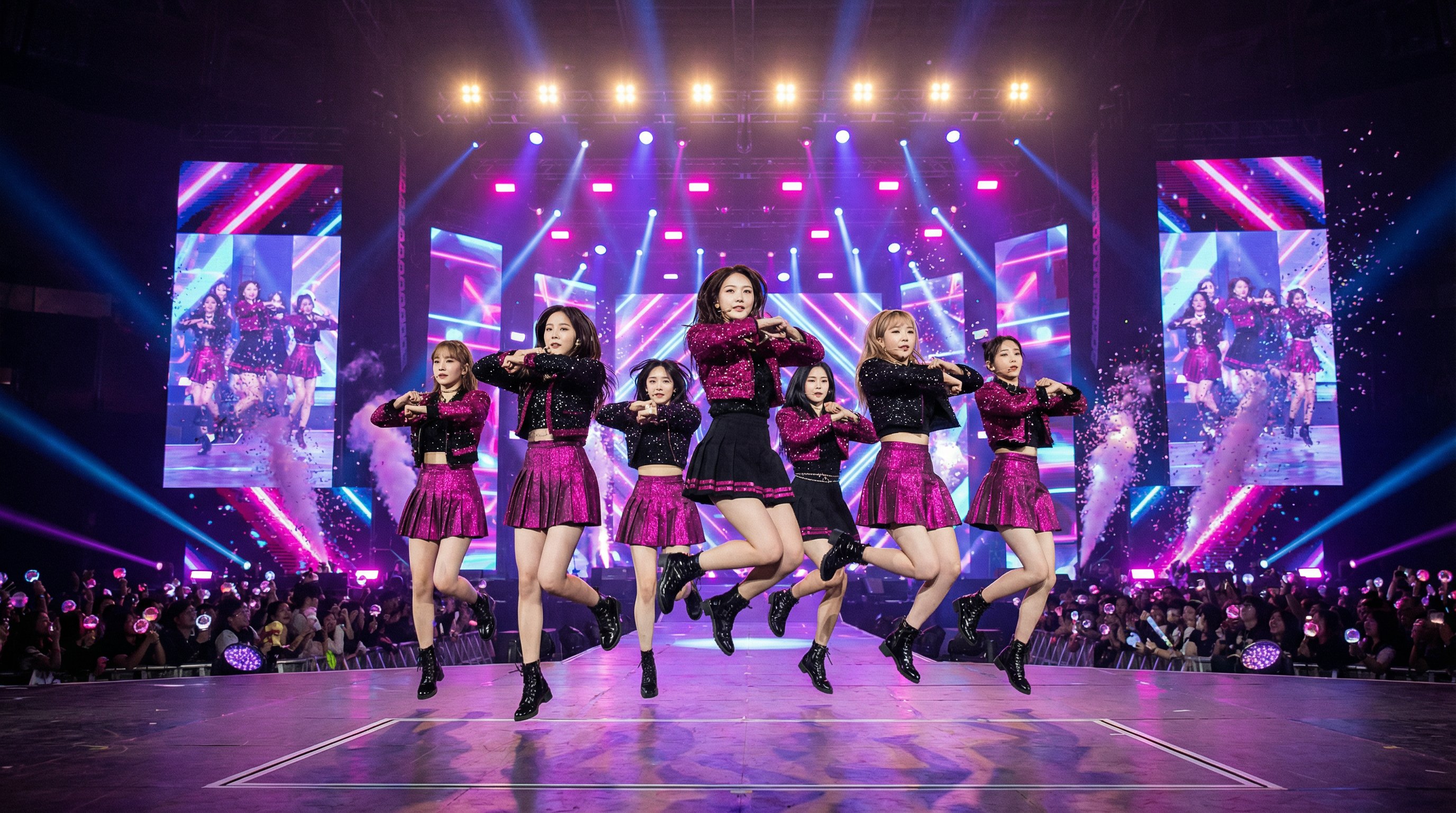 淫妻日记视频：女团舞台表演